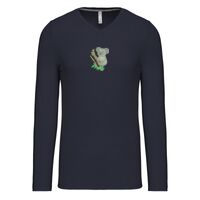 T-shirt col V manches longues de marque Kariban Vignette