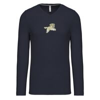 T-shirt col V manches longues de marque Kariban Vignette