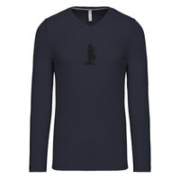 T-shirt col V manches longues de marque Kariban Vignette