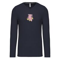T-shirt col V manches longues de marque Kariban Vignette