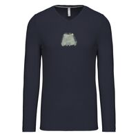 T-shirt col V manches longues de marque Kariban Vignette