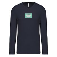 T-shirt col V manches longues de marque Kariban Vignette
