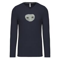 T-shirt col V manches longues de marque Kariban Vignette