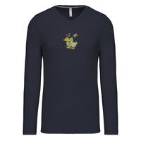 T-shirt col V manches longues de marque Kariban Vignette