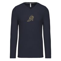 T-shirt col V manches longues de marque Kariban Vignette