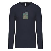 T-shirt col V manches longues de marque Kariban Vignette