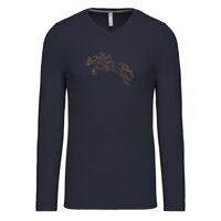 T-shirt col V manches longues de marque Kariban Vignette