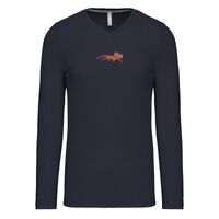 T-shirt col V manches longues de marque Kariban Vignette