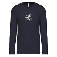 T-shirt col V manches longues de marque Kariban Vignette