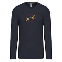T-shirt col V manches longues de marque Kariban Vignette