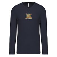 T-shirt col V manches longues de marque Kariban Vignette