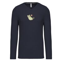 T-shirt col V manches longues de marque Kariban Vignette