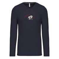 T-shirt col V manches longues de marque Kariban Vignette