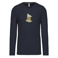 T-shirt col V manches longues de marque Kariban Vignette