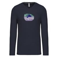 T-shirt col V manches longues de marque Kariban Vignette