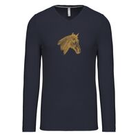 T-shirt col V manches longues de marque Kariban Vignette