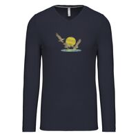 T-shirt col V manches longues de marque Kariban Vignette