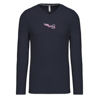 T-shirt col V manches longues de marque Kariban Vignette