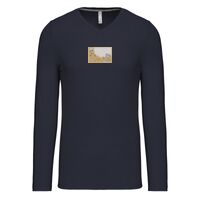 T-shirt col V manches longues de marque Kariban Vignette