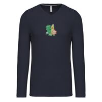 T-shirt col V manches longues de marque Kariban Vignette