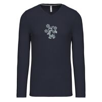 T-shirt col V manches longues de marque Kariban Vignette