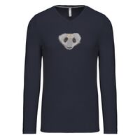 T-shirt col V manches longues de marque Kariban Vignette