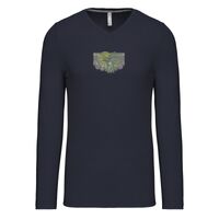 T-shirt col V manches longues de marque Kariban Vignette