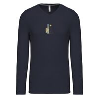 T-shirt col V manches longues de marque Kariban Vignette