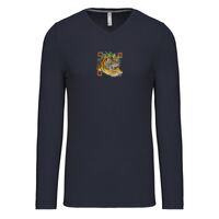 T-shirt col V manches longues de marque Kariban Vignette