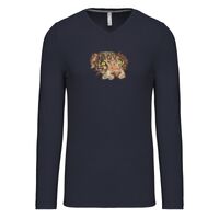 T-shirt col V manches longues de marque Kariban Vignette