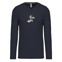 T-shirt col V manches longues de marque Kariban Vignette