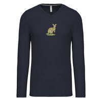 T-shirt col V manches longues de marque Kariban Vignette
