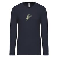 T-shirt col V manches longues de marque Kariban Vignette