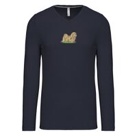 T-shirt col V manches longues de marque Kariban Vignette