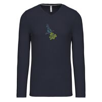 T-shirt col V manches longues de marque Kariban Vignette