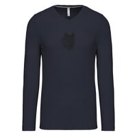 T-shirt col V manches longues de marque Kariban Vignette
