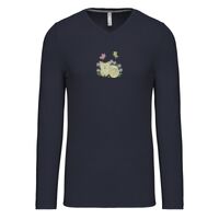 T-shirt col V manches longues de marque Kariban Vignette