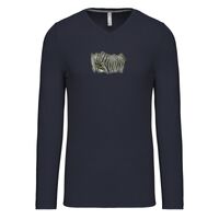 T-shirt col V manches longues de marque Kariban Vignette