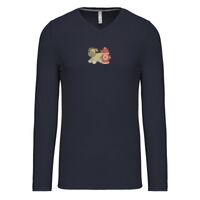 T-shirt col V manches longues de marque Kariban Vignette