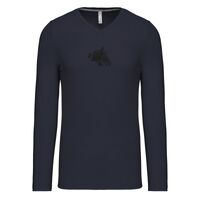 T-shirt col V manches longues de marque Kariban Vignette