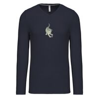 T-shirt col V manches longues de marque Kariban Vignette