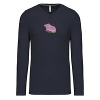 T-shirt col V manches longues de marque Kariban Vignette