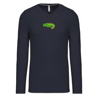 T-shirt col V manches longues de marque Kariban Vignette