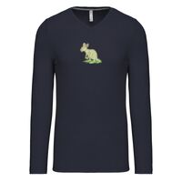 T-shirt col V manches longues de marque Kariban Vignette