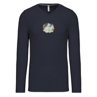 T-shirt col V manches longues de marque Kariban Vignette