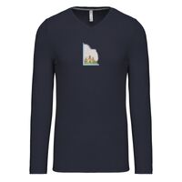 T-shirt col V manches longues de marque Kariban Vignette