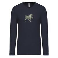 T-shirt col V manches longues de marque Kariban Vignette