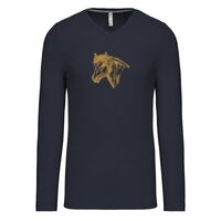 T-shirt col V manches longues de marque Kariban Vignette