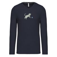 T-shirt col V manches longues de marque Kariban Vignette