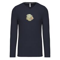 T-shirt col V manches longues de marque Kariban Vignette
